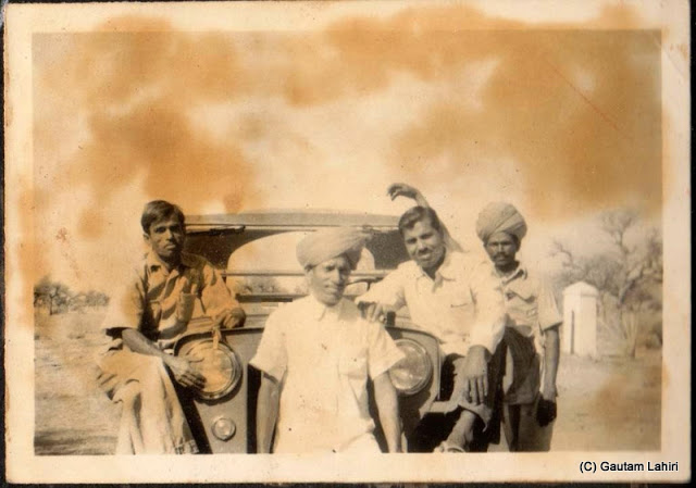 The Kishangarh, Rajasthan, India villagers around the Jeep CJ-3B by Gautam Lahiri