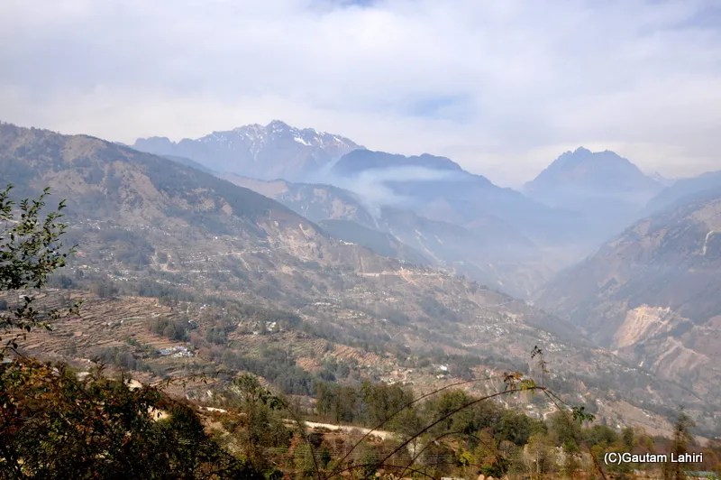 Himalayan mountain range by gautam lahiri