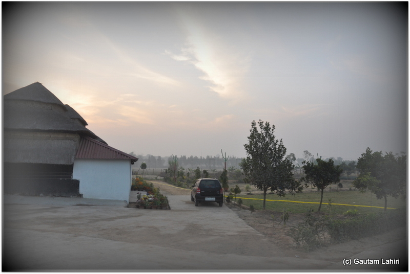Sunrise at Joypur jungle, West Bengal.