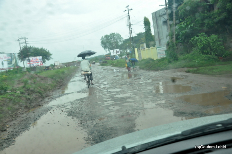 Bad road towards Bhitarkanika  taken by Gautam Lahiri