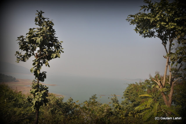 The south face view of the vast water body  at Massanjore, Jharkhand, India by Gautam Lahiri