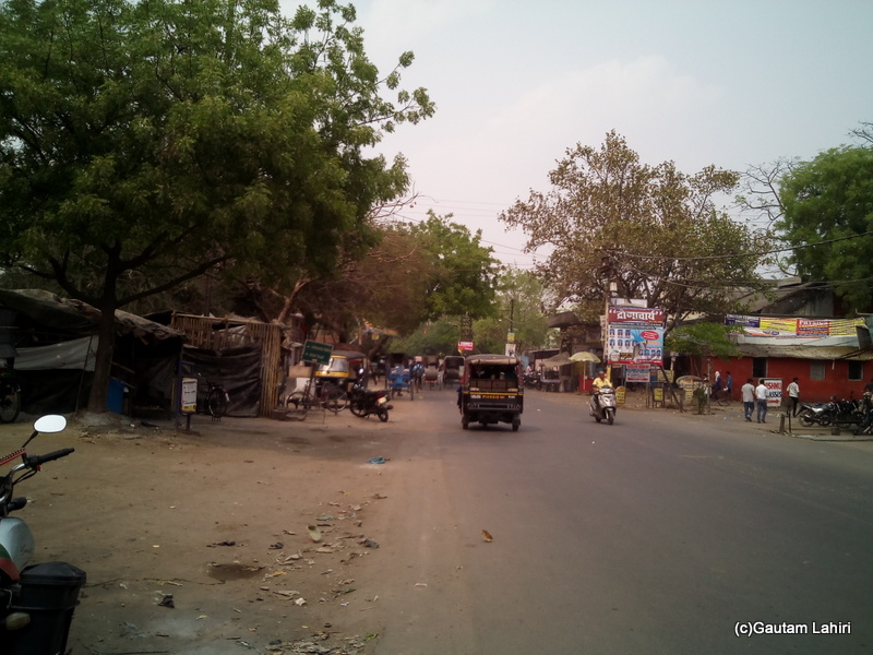 At Gaya, The main road that ran in front of the BSS was frugally decked up by Gautam Lahiri