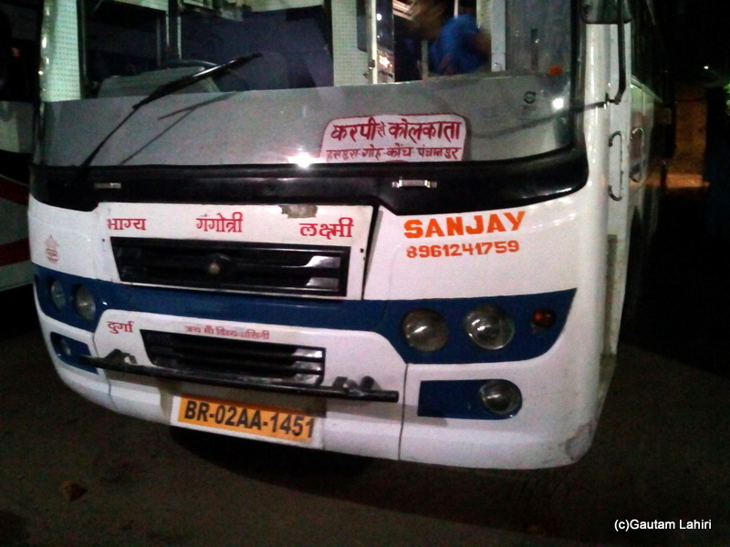 At Gaya, the tourist bus which took me from Kalcutta to Gaya by Gautam Lahiri