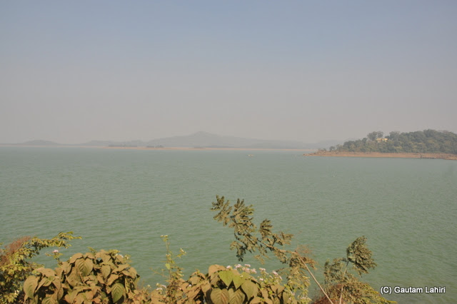Lake from the other side of the dam  at Massanjore, Jharkhand, India by Gautam Lahiri