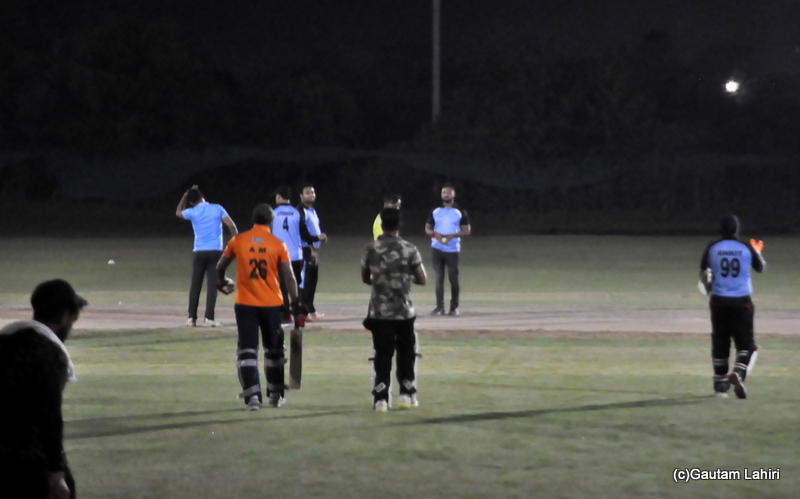 Cricket match fielders arranging at field positions by Gautam Lahiri