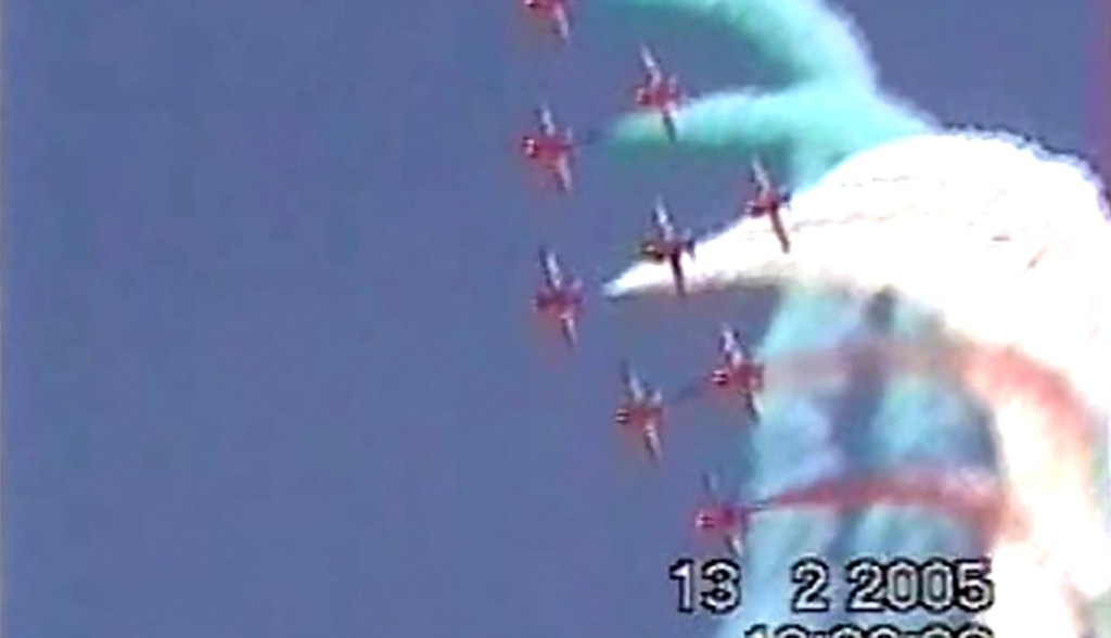 Surya Kirans aerobatics team of the Indian Air Force.