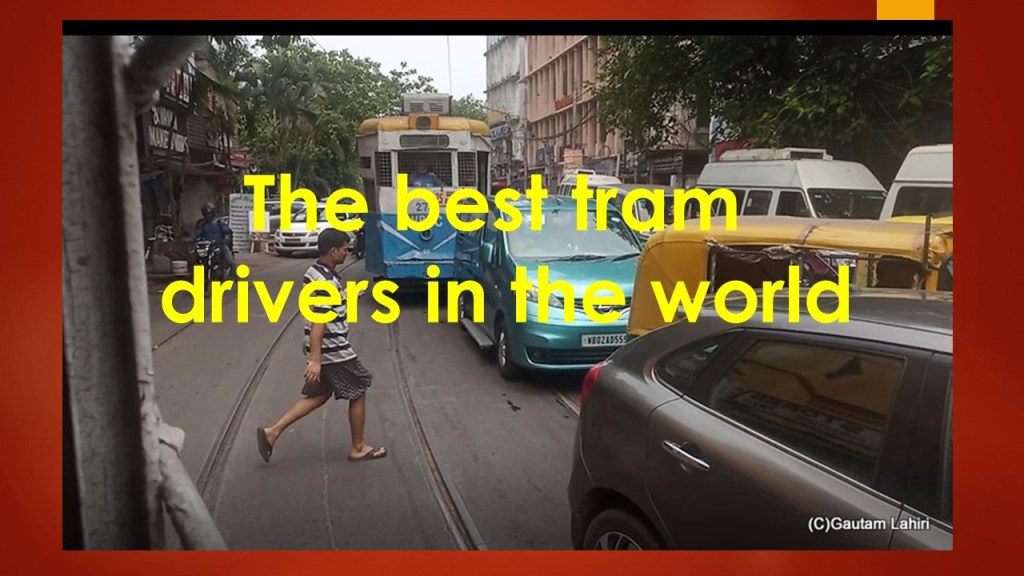 Fabulous driving skills of Kolkata's tram drivers