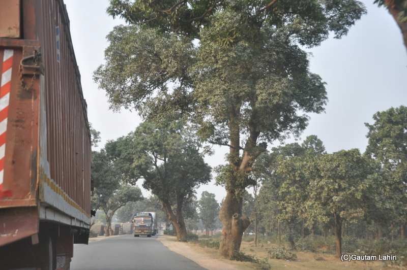 We overtook overloaded truck after truck on our way to Bhagalpur Bihar India