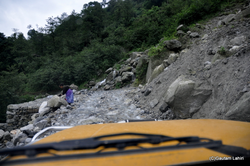 The devil's road from tasi viewpoint to Yumthang valley, Sikkim by gautam lahiri