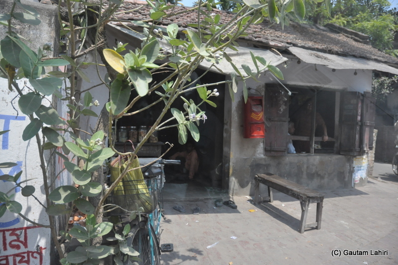Bandel roads and old letter box, West Bengal, India beside Hooghly river by Gautam Lahiri