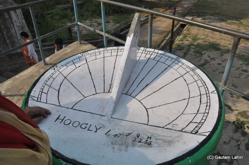 The Sundial at Bandel Imambara, on the banks of Hooghly river at Bandel, West Bengal, India by Gautam Lahiri