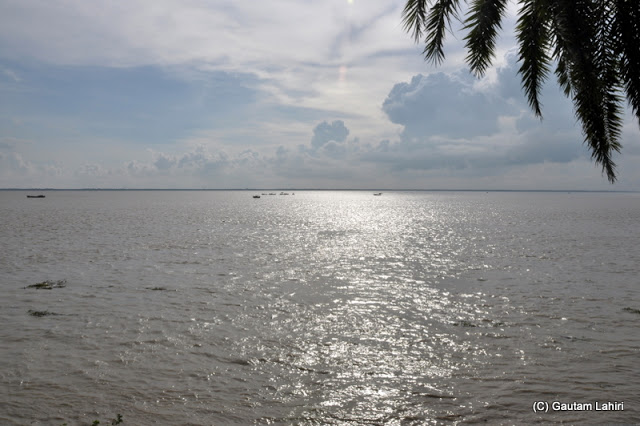 Hooghly river turning blue as the sun advanced towards the west at Diamond Harbor, West Bengal, India by Gautam Lahiri
