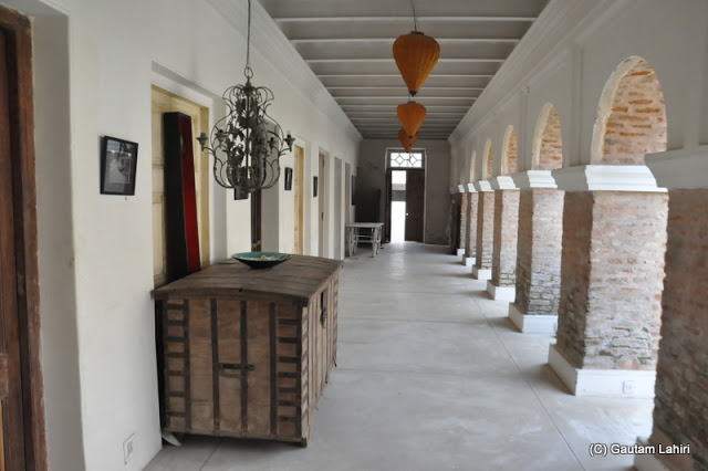 Elegant corridors of a palace resurrected from the dust at Bawali Rajbari, Kolkata, West Bengal, India by Gautam Lahiri
