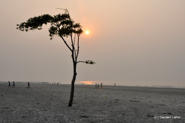 At Bakkhali beach, West Bengal, India near Bay of Bengal by Gautam Lahiri