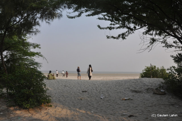 At Henry Island, Bakkhali beach, West Bengal, India near Bay of Bengal by Gautam Lahiri