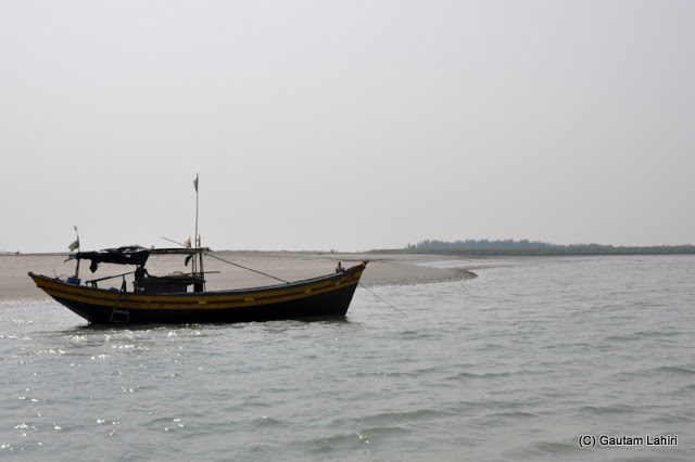 Jambudwip in Bay of Bengal at Frasergunj, Bakkhali beach, West Bengal, India near Bay of Bengal by Gautam Lahiri
