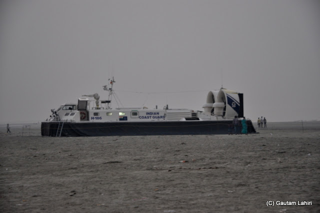 Hovercraft at Henry Island, Bakkhali beach, West Bengal, India near Bay of Bengal by Gautam Lahiri