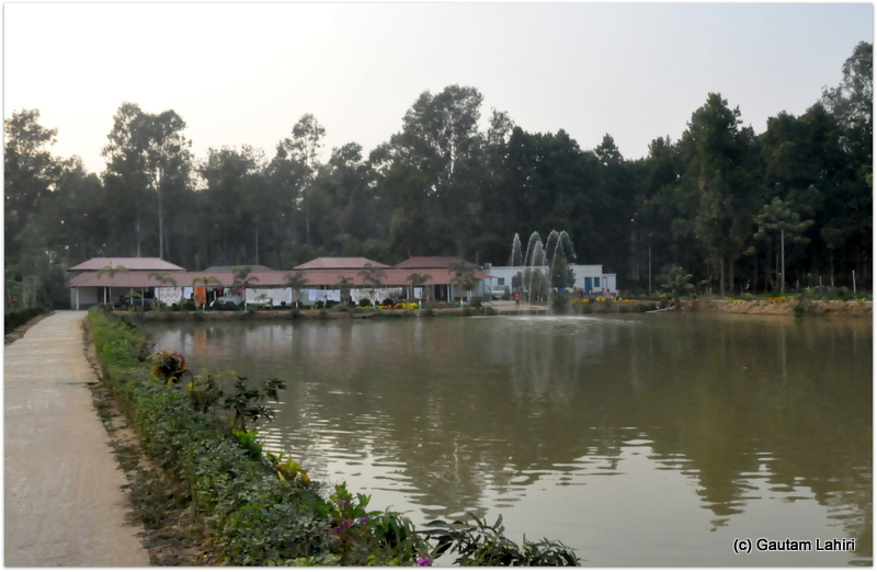 A man-made lake took the center stage in the middle of the resort at Joypur forest, Bankura by Gautam Lahiri
