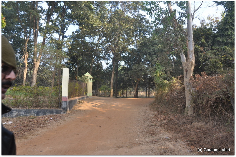 The rear entrance of the resort that took us back through the farmland. A time well spent..the memory still clings on at Joypur jungle, Bankura by Gautam Lahiri