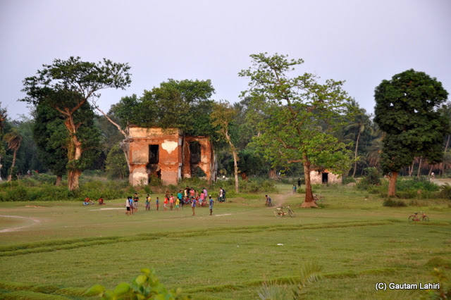 The remnants of a British built war building known as 'Barud Ghar' which was used to store guns and explosives at Bawali Rajbari, Kolkata, West Bengal, India by Gautam Lahiri