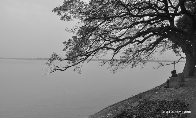 Gadiara river bank beside the mighty Rupnarayan in Hooghly, West Bengal, India by Gautam Lahiri