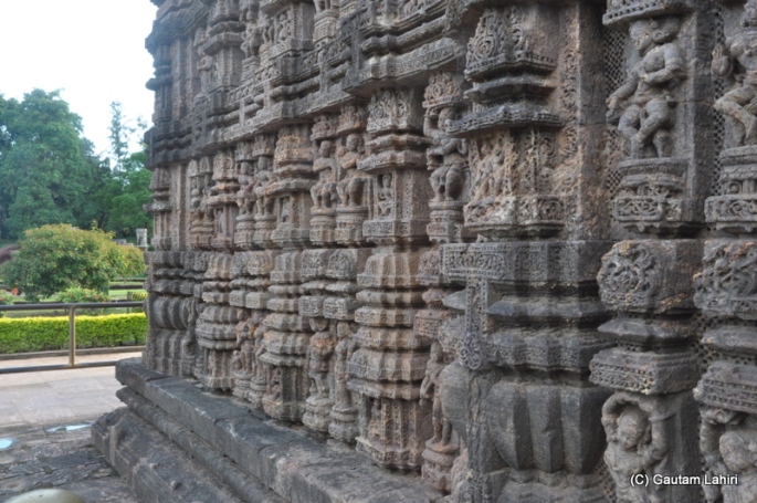 Figures of dancing women chiseled out of rocks  at Puri, Odisha, India by Gautam Lahiri