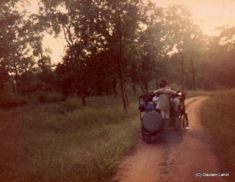In the afternoon, we drove in the Jeep into the Betla forest reserve at Jharkhand, India by Gautam Lahiri