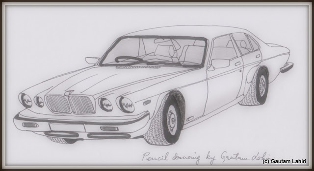 Jaguar XJ-6, drawn by Gautam Lahiri