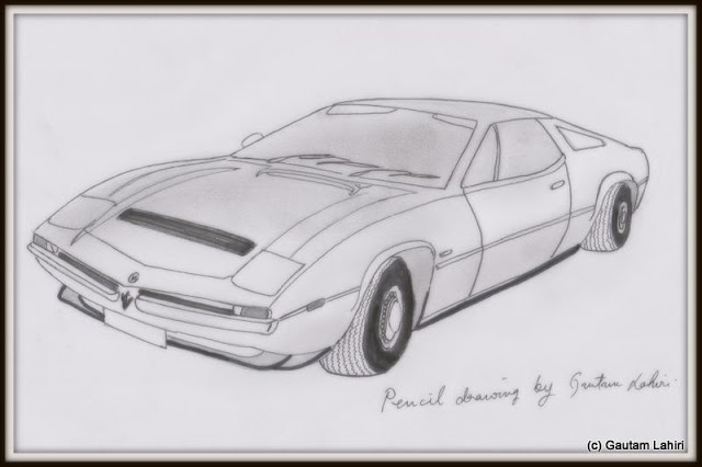 Maserati Merak SS, drawn by Gautam Lahiri