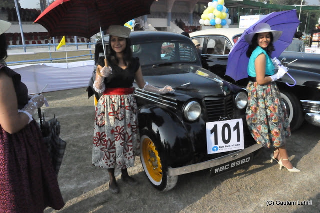 The 1949 Renault gets young company to cheer about  at Kolkata, West Bengal, India by Gautam Lahiri