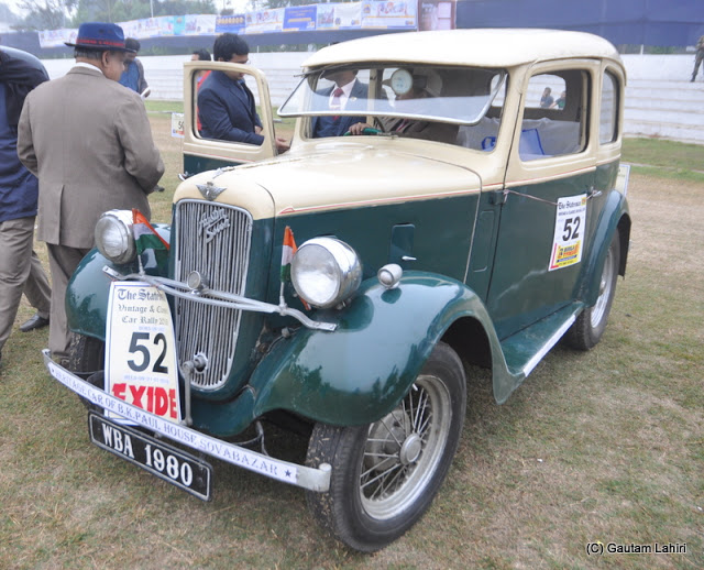 This 1937 Austin 7 HP, 4 cylinder is a heritage car as it belongs to the Shovabazar house of nobles in central Calcutta  at Kolkata, West Bengal, India by Gautam Lahiri