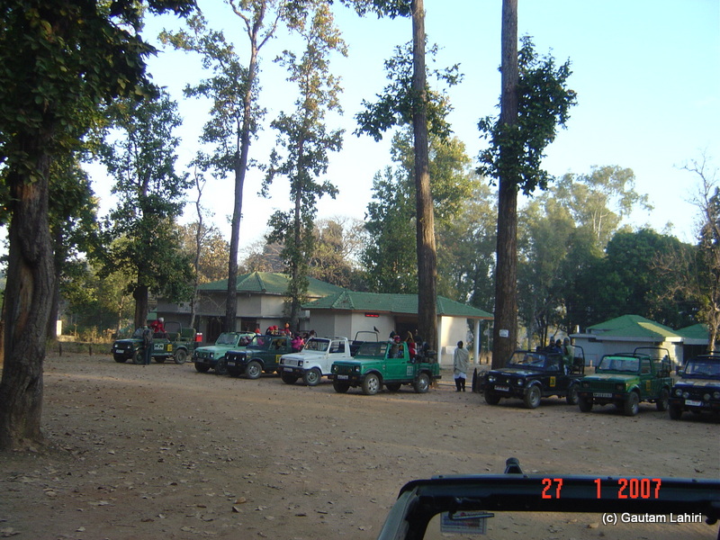 The Kanha museum from its eastern end within Kanha forest by Gautam Lahiri