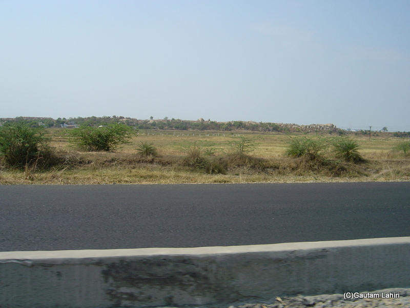Dry landscape of the deccan from Hyderabad to Bidar by gautam lahiri