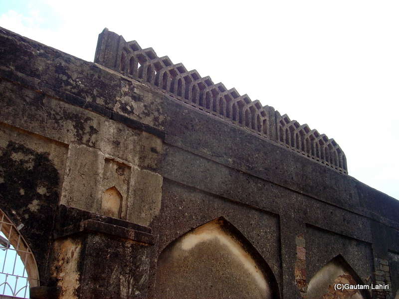 Tarkash mahal stood at the edge of a huge ground. The far away dome was one of the entrances to the Bidar fort by Gautam Lahiri