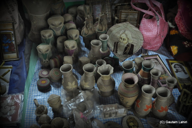 An abundance of jute products at posh mela at Santiniketan, West Bengal, India by Gautam Lahiri