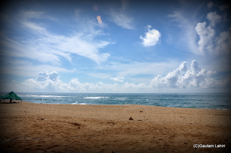 Golden sandy beach of Puri, Bhubaneshwar, Odisha, Orissa India by Gautam Lahiri
