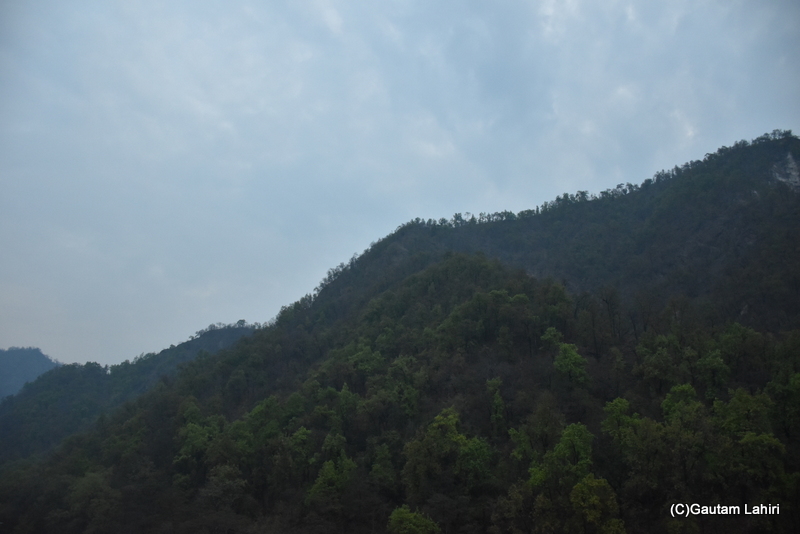 The morning light slowly lights up the Rishikesh countryside by gautam lahiri