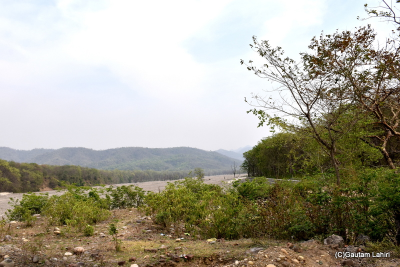 We made a detour around the canal over an unmetalled road that ran through the hills and forests, Rishikesh by gautam lahiri