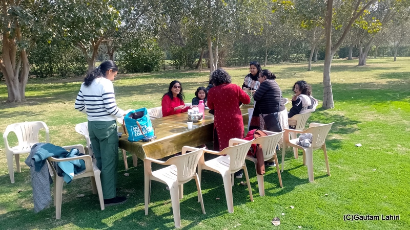 Meeting friends and relishing a wonderful home cooked lunch by gautam lahiri