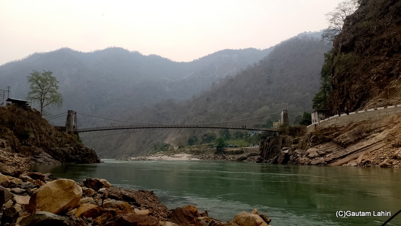 The river rafting point at Marine Drive, Rishikesh by Gautam Lahiri