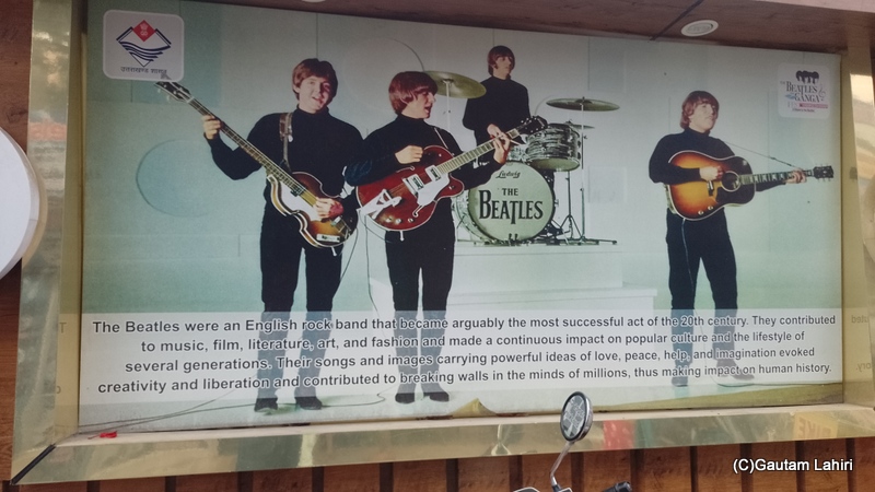 The Beatles group photo that we saw at Ram jhula, Rishikesh by gautam lahiri