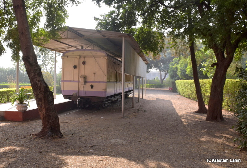 The train carriage or saloon at the Orchard Palace, Gondal by gautam lahiri