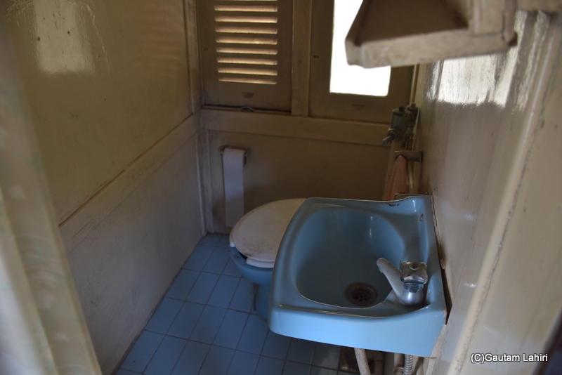 The carriage's second bathroom mid-way, perhaps to ease the extreme need when the entire family travelled at Gondal, Gujarat by gautam lahiri  