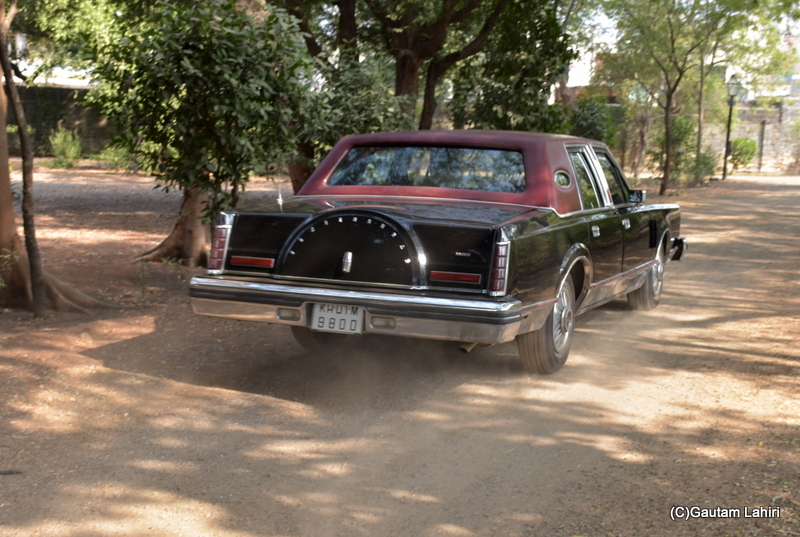 1980 Lincoln Continental Mark VI at the Orchard Palace, Gondal, Gujarat by gautam lahiri