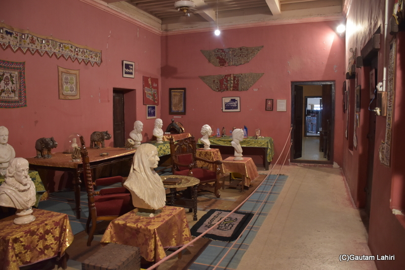 The display room within the Naulakha Palace, Gondal, Gujarat by gautam lahiri