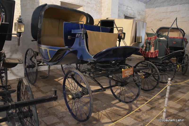 A cabriolet horse carriage at Naulakha Palace, Gondal by gautam lahiri