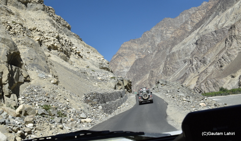 Gautam Lahiri driving on Gata Loops, Ladakh a 4WD Jimny.