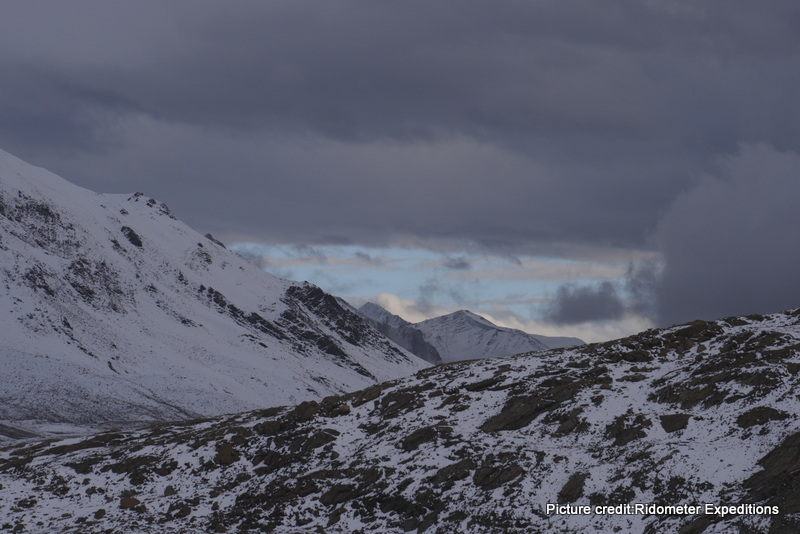 Snow, rock, sleet and debris, surrounded us at Baralacha La pass by gautam lahiri