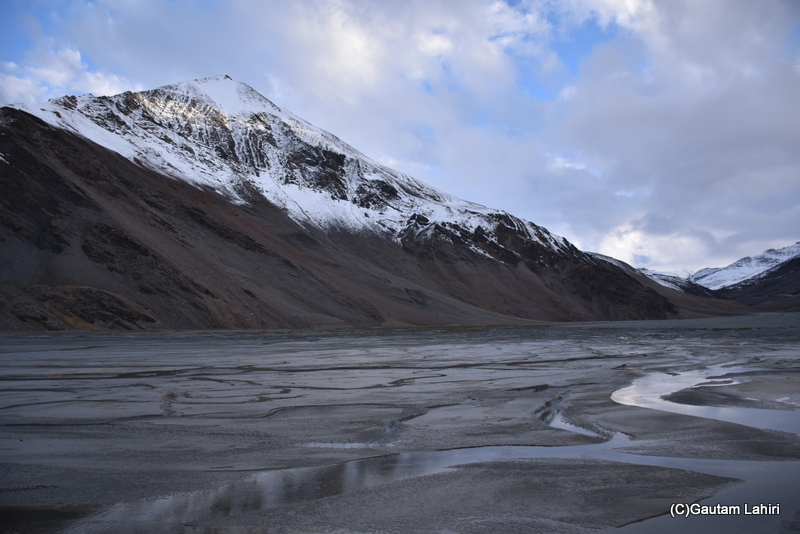 Glaciers, and rivers crisscrossed under the brooding mountains by gautam lahiri