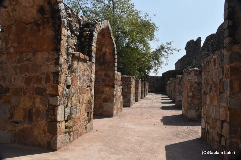 Broken soldiers Quarters Purana Qila or fort New Delhi by gautam lahiri